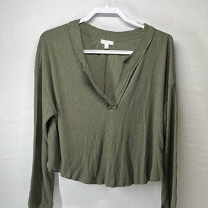 Abound Women's Crew Neck Sweater Olive‎